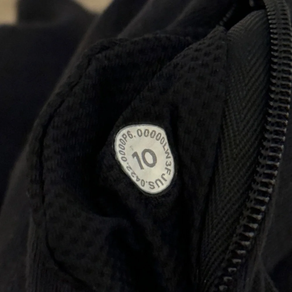 Lululemon It’s Rulu Run Long Sleeve Size 10 Black Athletic Running Fitted Top